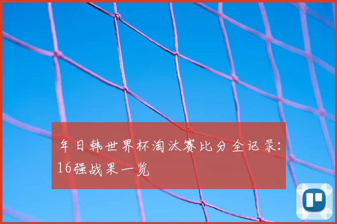 年日韩世界杯淘汰赛比分全记录：16强战果一览