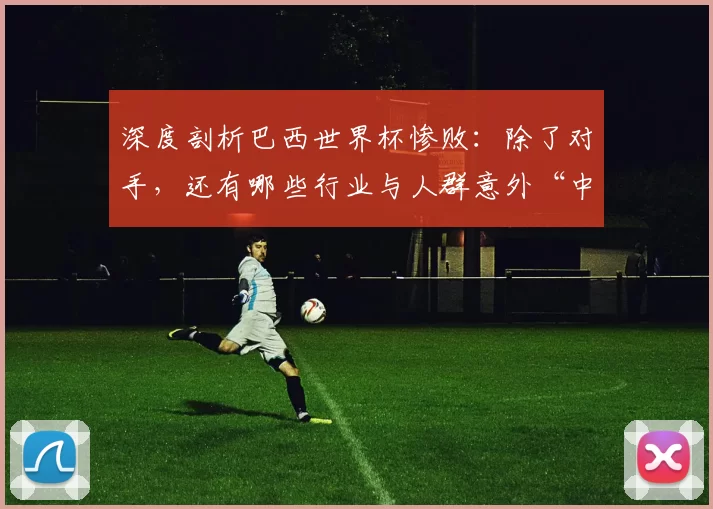 深度剖析巴西世界杯惨败:除了对手,还有哪些行业与人群意外“中奖”?