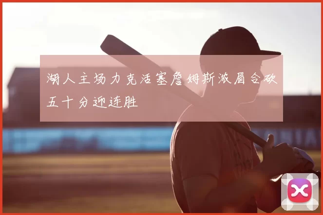 湖人主场力克活塞詹姆斯浓眉合砍五十分迎连胜